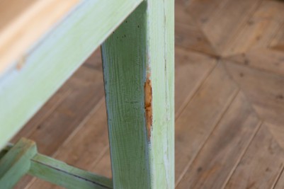 close-up-of-green-table-leg